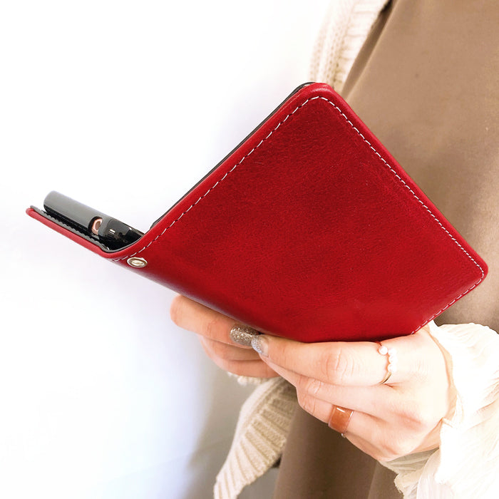 【SO-far】 AQUOS sense7 plus ケース 手帳型 A208SH カバー イタリア製 本革 ダグラスレザー 手帳型ケース アクオス sense7plus スマホケース