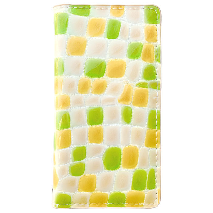 【SO-far】 本革 ちょっと上品なステンドグラス 手帳型スマホケース(100機種以上対応)