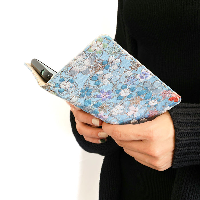 【SO-far】 AQUOS wish3 ケース 手帳型 SH-53D A302SH SH-M25 カバー 西陣織 明 手帳型ケース sh53d アクオス ウィッシュ3 スマホケース