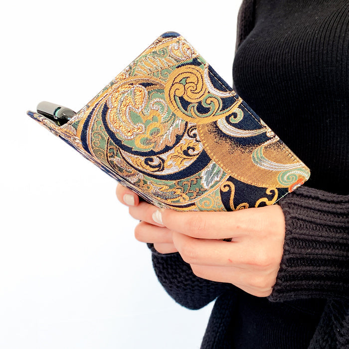 【SO-far】 かんたんスマホ4 ケース A402ZT カバー 手帳型 西陣織 宵 手帳型ケース かんたんすまほ4 簡単スマホ スマホケース スマホカバー