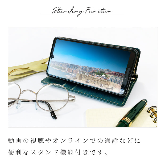【SO-far】新タフ 手帳型スマホケース スタンド式機能付き(100機種以上対応)