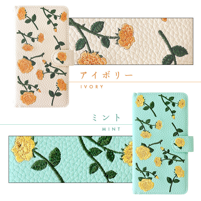 【SO-far】 iPhone15 ケース iPhone 15 カバー 手帳型 バラ刺繍 手帳型ケース アイフォン15 スマホケース 携帯ケース