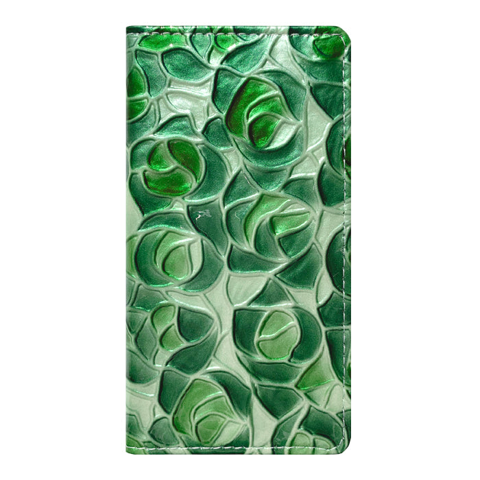 【SO-far】 AQUOS R9 SH-51E A401SH ケース SH-M28 カバー 手帳型 本革 ステンドグラスローズ 手帳型ケース sh51e shm28 アクオス スマホケース