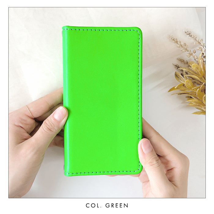 【SO-far】 OPPO Reno A ケース カバー 手帳型 本革 ネオンカラー 手帳型ケース オッポ renoa スマホカバー