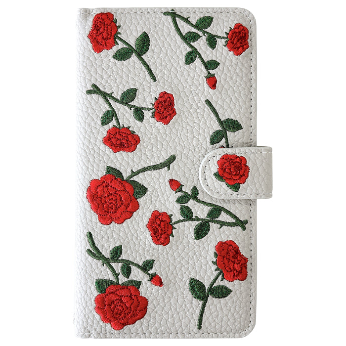 【SO-far】 iPhone17 ケース iPhone 17 カバー 手帳型 バラ刺繍 手帳型ケース アイフォン17 スマホケース