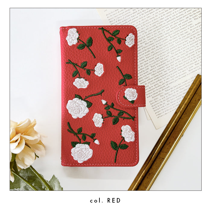 【SO-far】 iPhone17 ケース iPhone 17 カバー 手帳型 バラ刺繍 手帳型ケース アイフォン17 スマホケース