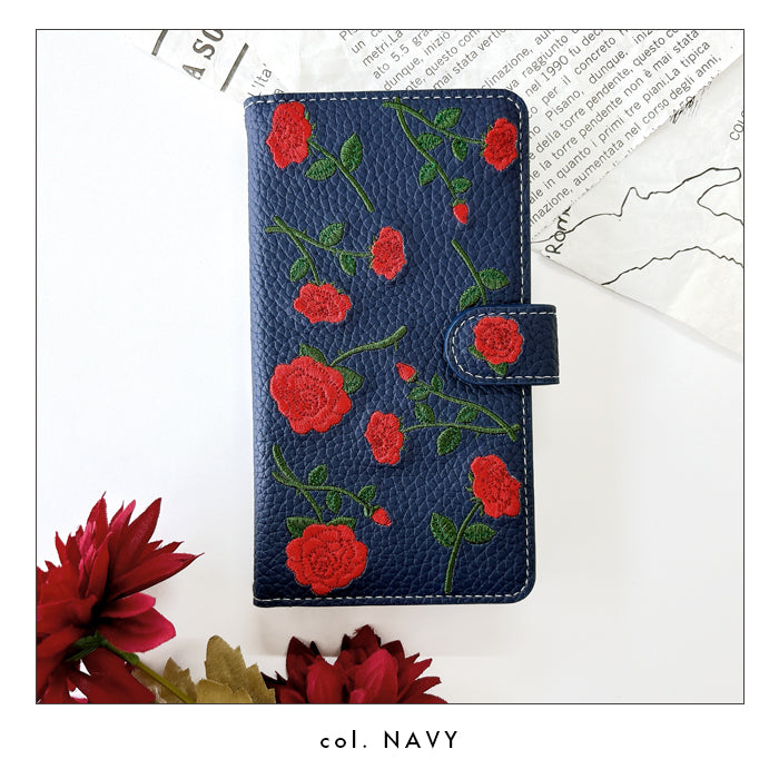 【SO-far】 iPhone17 ケース iPhone 17 カバー 手帳型 バラ刺繍 手帳型ケース アイフォン17 スマホケース