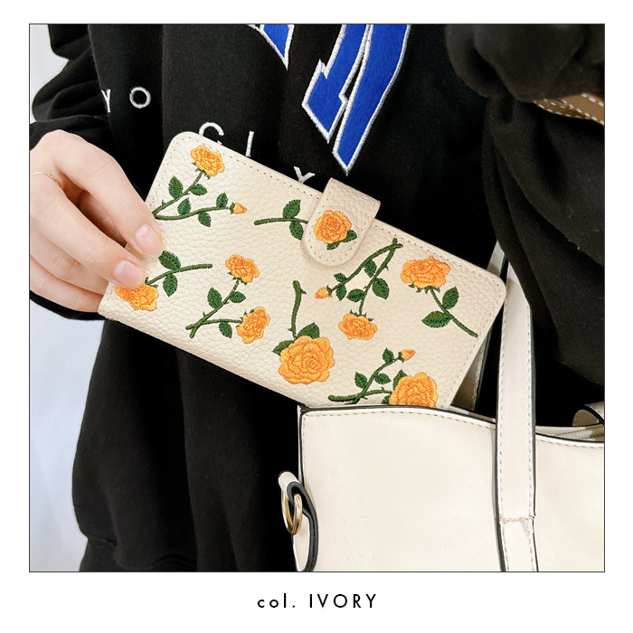 【SO-far】 arrows We2 plus ケース F-51E M06 手帳型 バラ刺繍 カバー 手帳型ケース f51e we2plus アローズ スマホケース