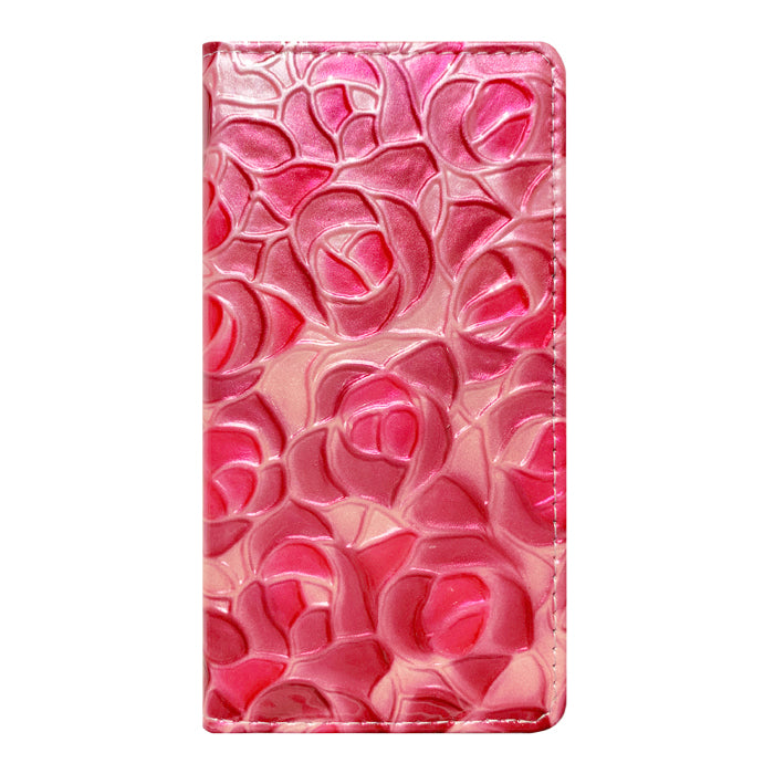 【SO-far】 AQUOS zero6 ケース 手帳型 SHG04 A102SH SH-RM18 カバー 本革 ステンドグラスローズ 手帳型ケース shrm18 アクオス ゼロ6 スマホケース