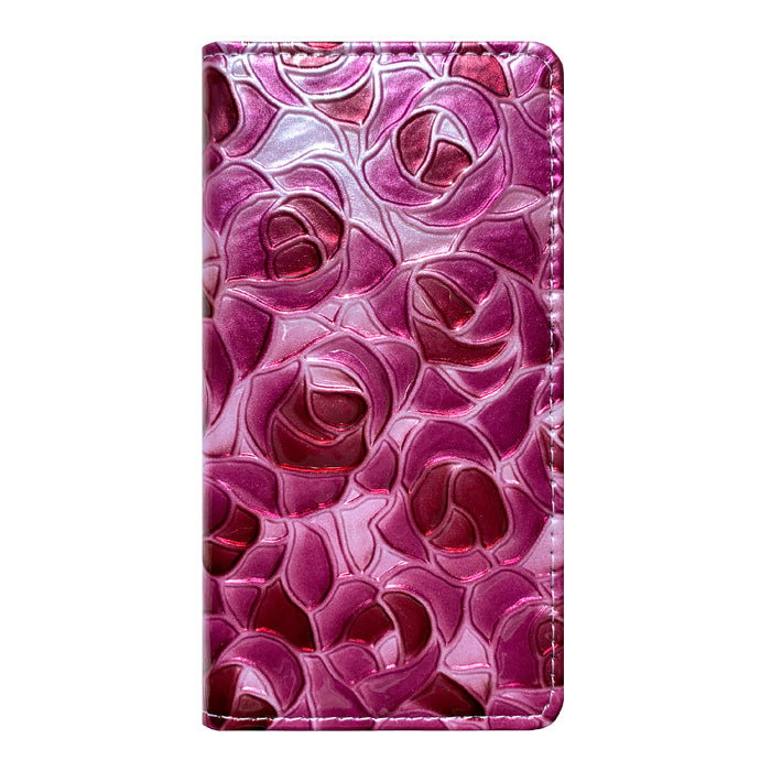 【SO-far】 AQUOS wish3 ケース 手帳型 SH-53D A302SH SH-M25 カバー 本革 ステンドグラスローズ 手帳型ケース sh53d アクオス ウィッシュ3 スマホケース