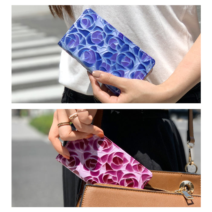 【SO-far】 GALAXY S23 SC-51D SCG19 ケース 手帳型 本革 ステンドグラスローズ 手帳型ケース sc51d galaxys23 ギャラクシー スマホケース